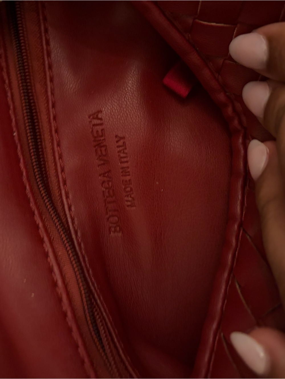 ON HOLD - Bottega Venetta Hobo Bag Red - Picture 5 of 6